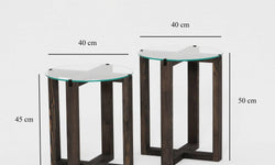 Bijzettafel Amalfi set van 2