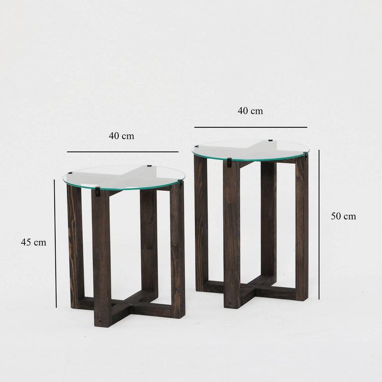 Bijzettafel Amalfi set van 2