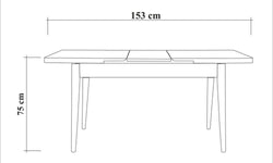 Eettafel Santiago uitschuifbaar