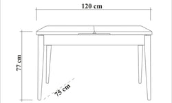 Eettafel Santiago uitschuifbaar