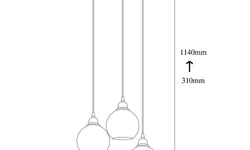 Hanglamp Smoke 3-lichts