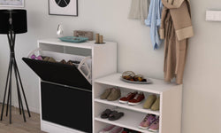 my-interior-schoenenkast-anatoliametwandkapstok-zwart-spaanplaat-met melamine coating-kasten-meubels2