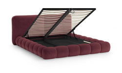 Bedframe Solange chenille 180 x 200 met opbergruimte