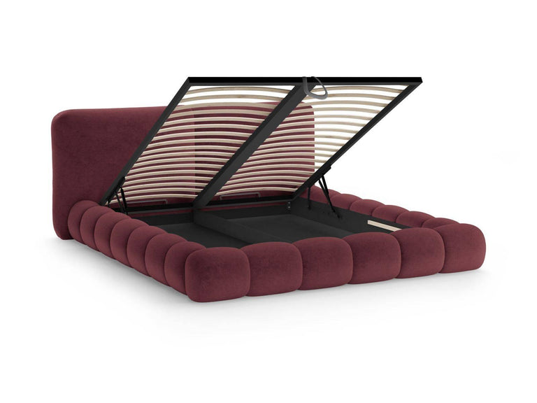 Bedframe Solange chenille 180 x 200 met opbergruimte