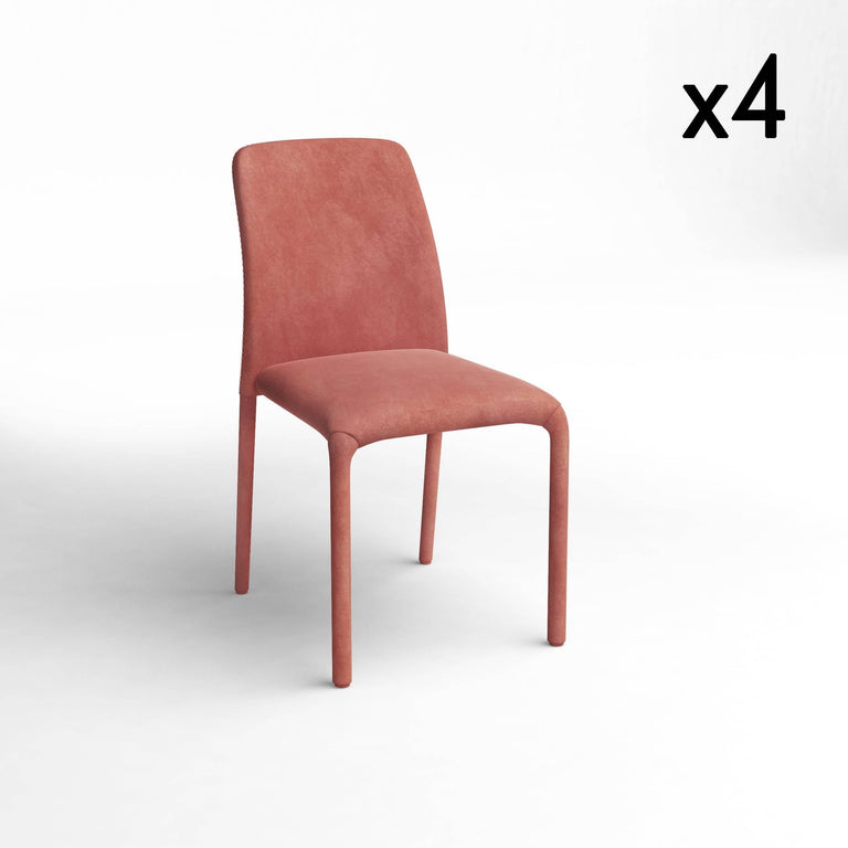sia-home-set-van4eetkamerstoelen oskar velvet stapelbaar-koraal-velvet-(100% polyester)-stoelen- fauteuils-meubels1