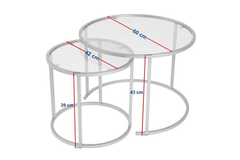 Set van 2 salontafels Aurum