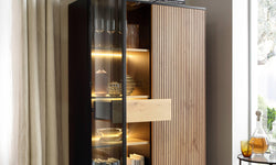 naduvi-collection-wandkast-tosena met verlichting-zwart-eikenfineer-kasten-meubels5