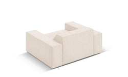 micadoni home-fauteuil jodie chenille-cremekleurig--chenille-stoelen & fauteuils-meubels4