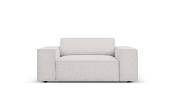 micadoni home-fauteuil jodie chenille-lichtgrijs--chenille-stoelen & fauteuils-meubels1