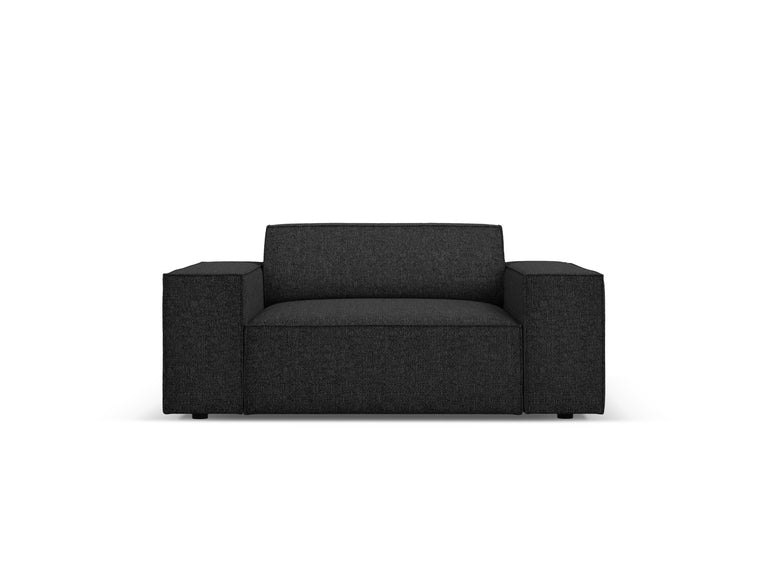 micadoni home-fauteuil jodie chenille-zwart--chenille-stoelen & fauteuils-meubels1