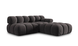 Modulaire 3-zitsbank Tropea links velvet