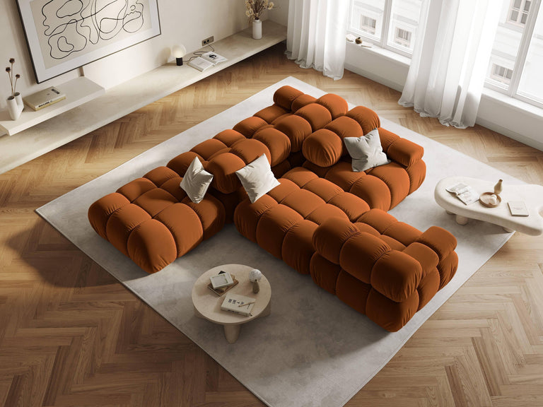 Modulaire 3-zitsbank Tropea rechts velvet
