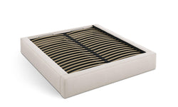 Bedframe met opbergvak Simon 140x200 bouclé