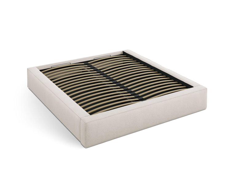 Bedframe met opbergvak Simon 140x200 bouclé