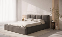 Bedframe met opbergvak Simon 140x200 bouclé