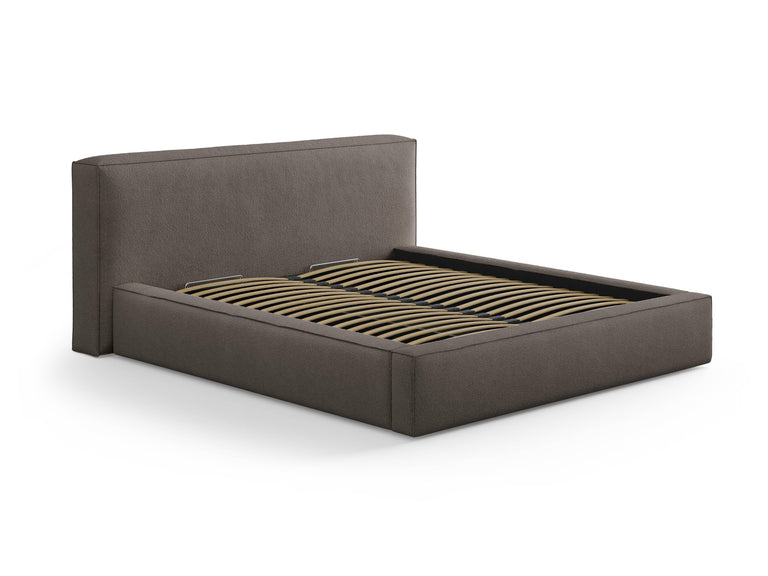 Bedframe met opbergvak Simon 140x200 bouclé