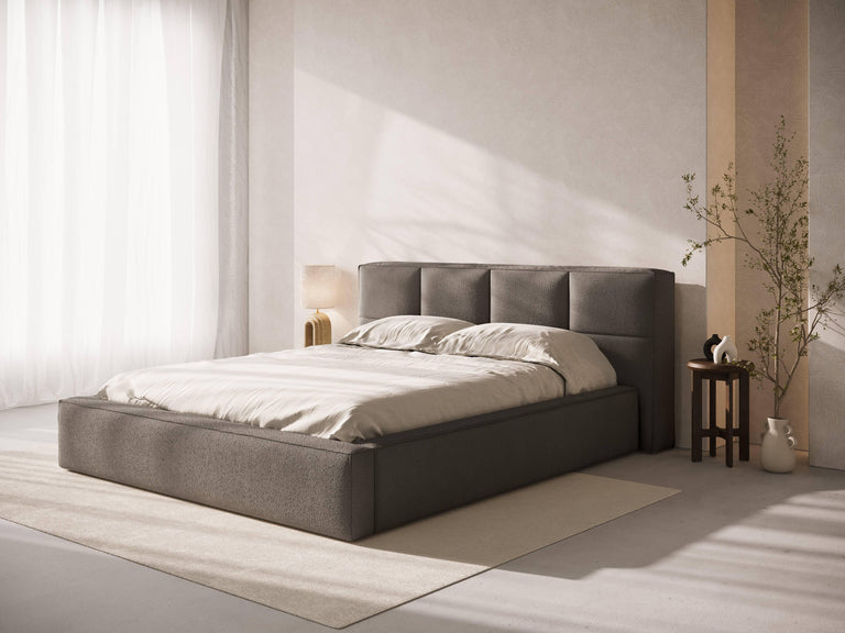 Bedframe met opbergvak Simon 180x200 bouclé