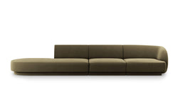4-zitsbank Miley links velvet
