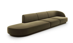 4-zitsbank Miley links velvet