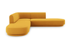 5-zits hoekbank Miley velvet