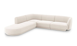 6-zits hoekbank Miley links velvet