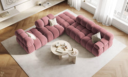Modulair-hoekelement Tropea rechts velvet