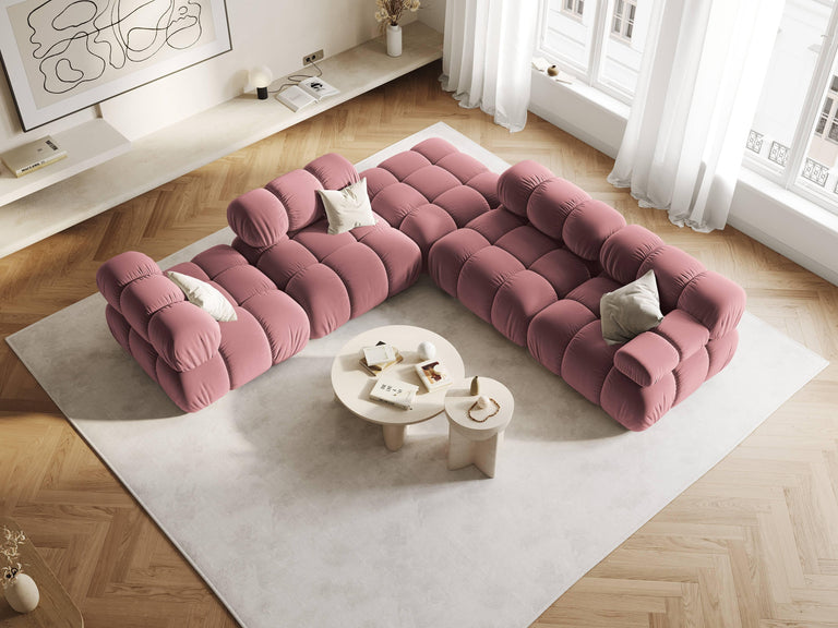 Modulair-hoekelement Tropea rechts velvet