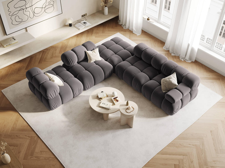 Modulair-hoekelement Tropea rechts velvet