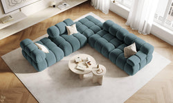 Modulair-hoekelement Tropea rechts velvet