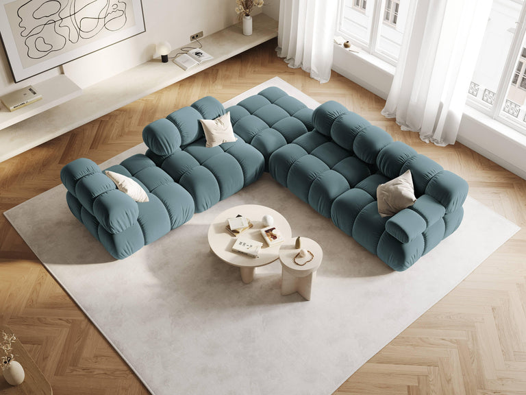 Modulair-hoekelement Tropea rechts velvet