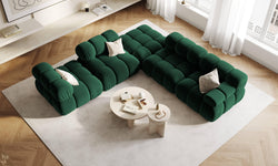 Modulair-hoekelement Tropea rechts velvet