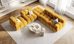 Modulair-hoekelement Tropea rechts velvet