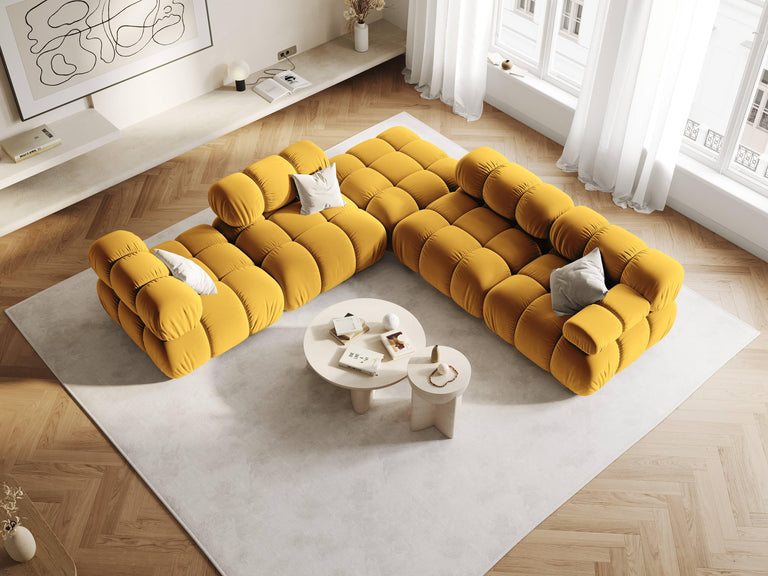 Modulair-hoekelement Tropea rechts velvet