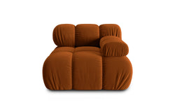 Modulair-hoekelement Tropea rechts velvet