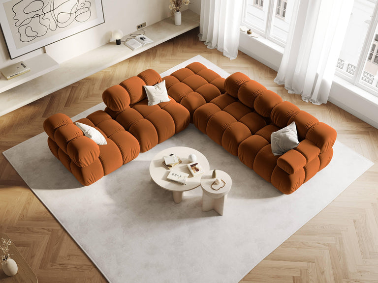 Modulair-hoekelement Tropea rechts velvet