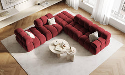 Modulair-hoekelement Tropea rechts velvet