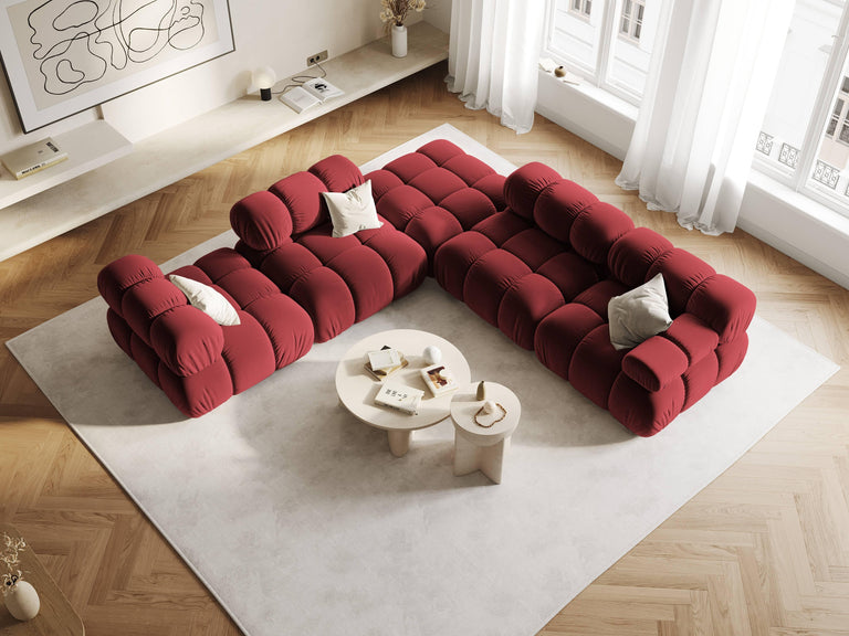 Modulair-hoekelement Tropea rechts velvet