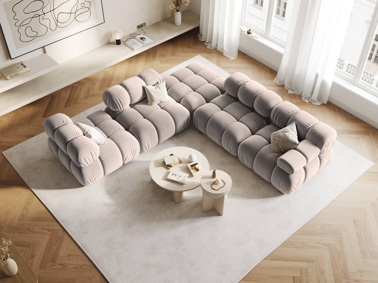 Modulair-hoekelement Tropea rechts velvet