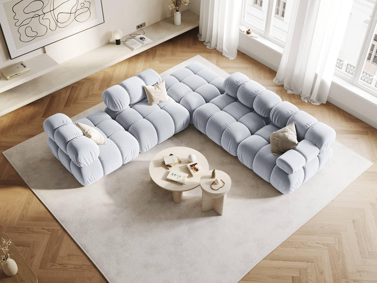 Modulair-hoekelement Tropea rechts velvet