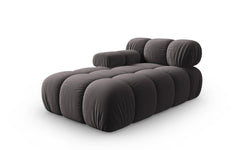 Modulair-chaise longue Tropea links velvet