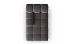 Modulair-chaise longue Tropea links velvet