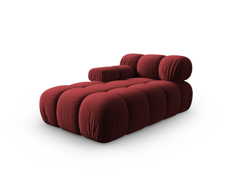Modulair-chaise longue Tropea links velvet