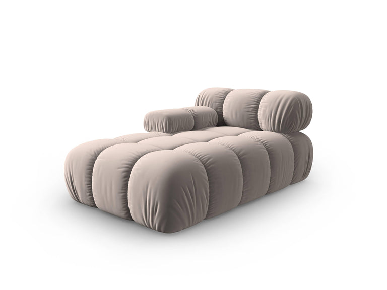 Modulair-chaise longue Tropea links velvet