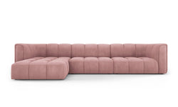 Hoekbank Francesca chenille links 5-zits