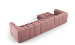 Hoekbank Francesca chenille links 5-zits