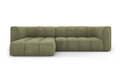 Hoekbank Francesca chenille links 3-zits