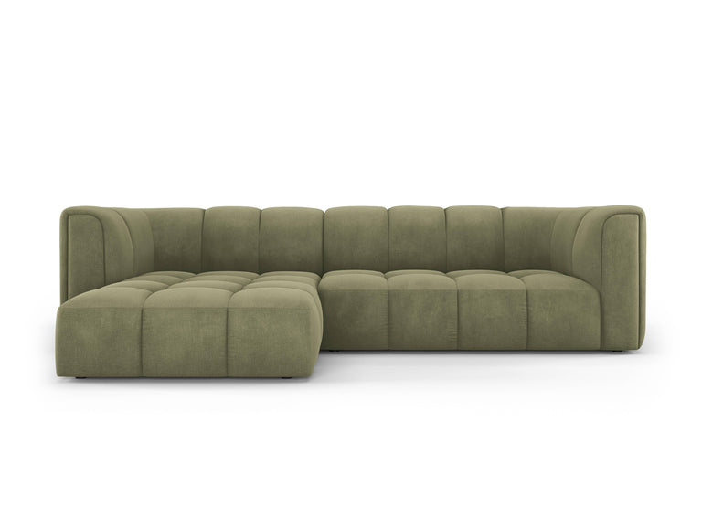 Hoekbank Francesca chenille links 3-zits