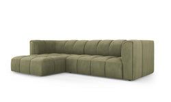 Hoekbank Francesca chenille links 3-zits
