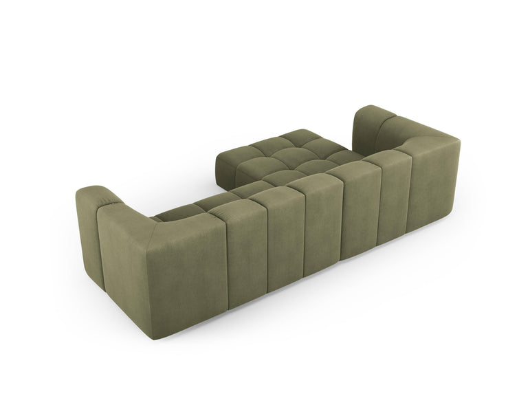 Hoekbank Francesca chenille links 3-zits
