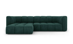 Hoekbank Francesca chenille links 3-zits